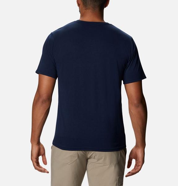 Columbia T-Shirt Herre Sun Trek Mørkeblå PKHE60214 Danmark